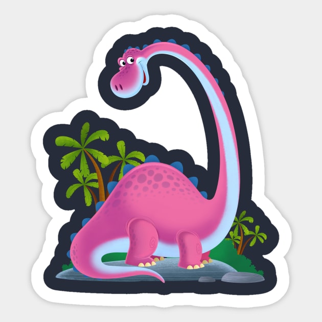 funny dinasour Sticker by nabilllll